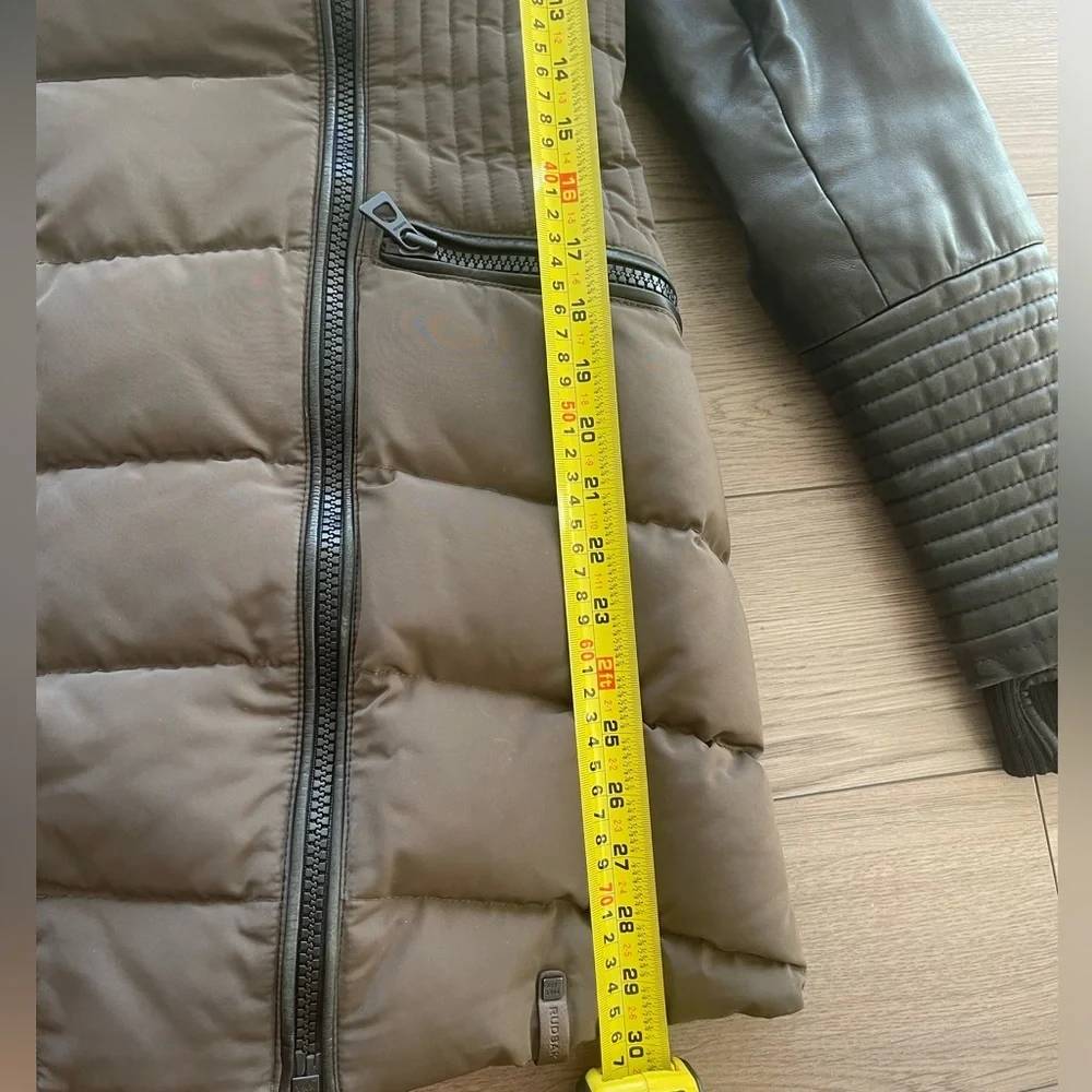 RUDSAK Silvia Leather Sleeved Down Parka - Picture 13 of 13